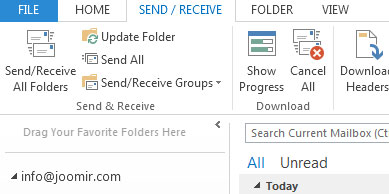 نحوه ست نمودن ایمیل در Outlook